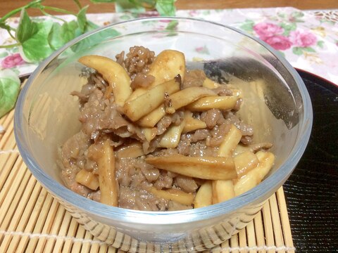 牛肉とエリンギの佃煮風